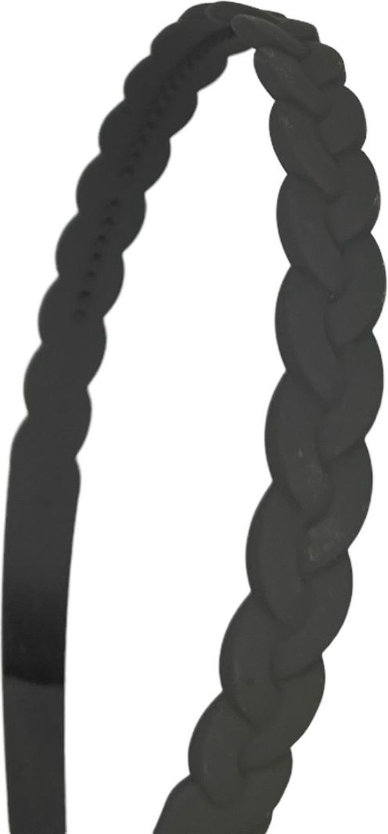 Diadeem - basic - haarband - vlecht - kunststof - tandjes - lichtblauw