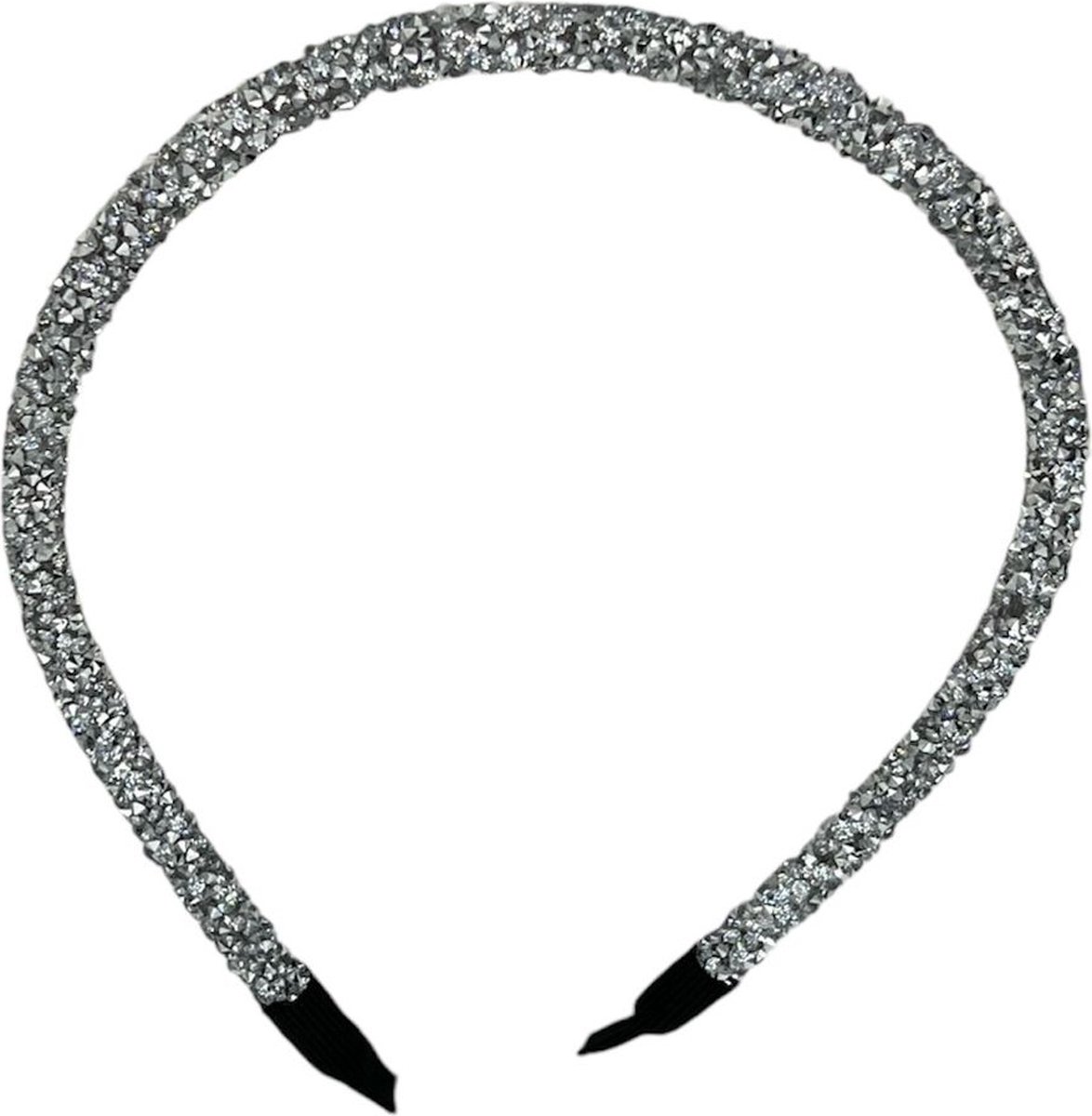 Diadeem - haarband - haaraccessoire - kinderen - volwassenen - kerst - feestdagen - chunky - glitters - glimmend - zilver