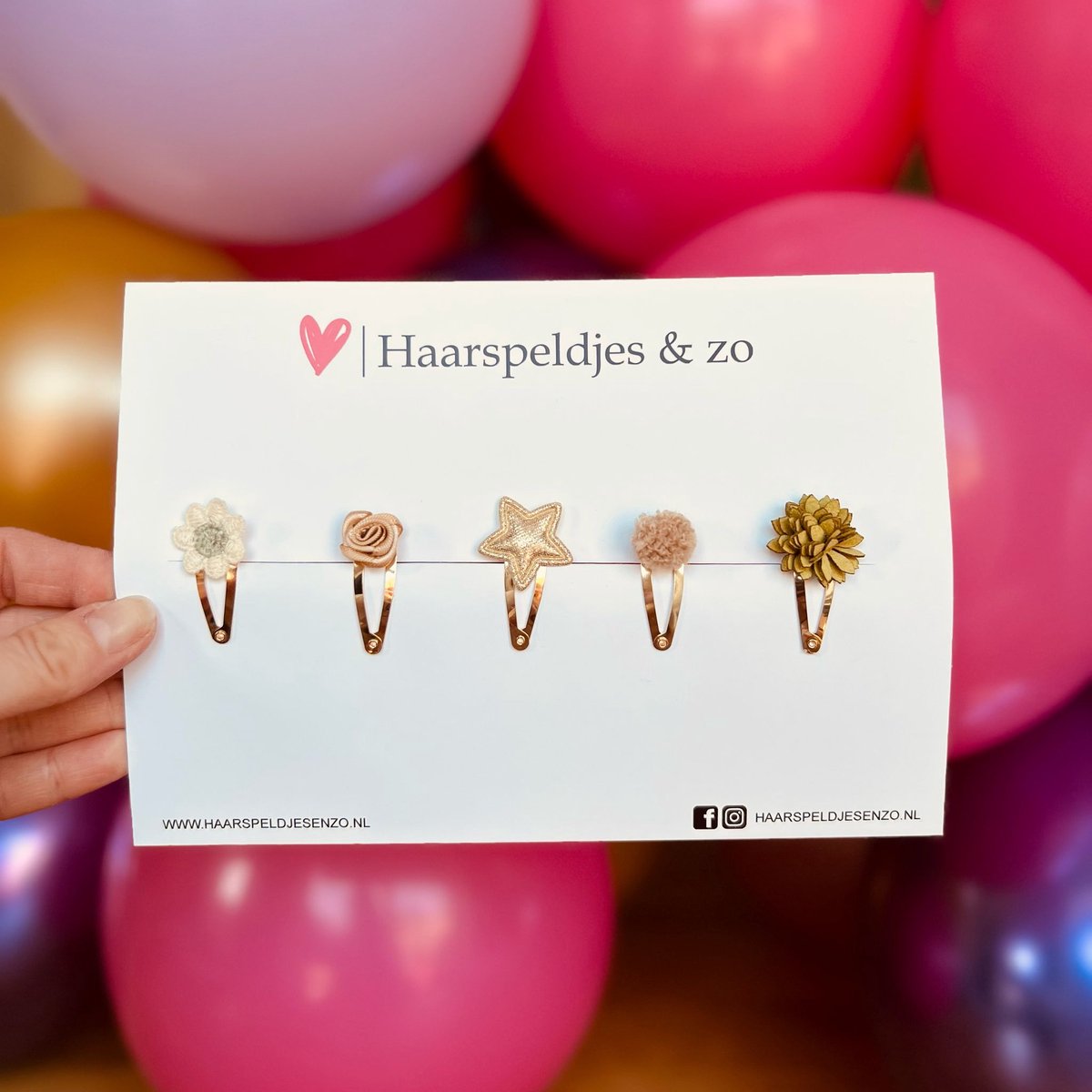 Try-out mix - mix van verschillende speldjes - bloemetjes - 3 cm speldjes - groen/khaki