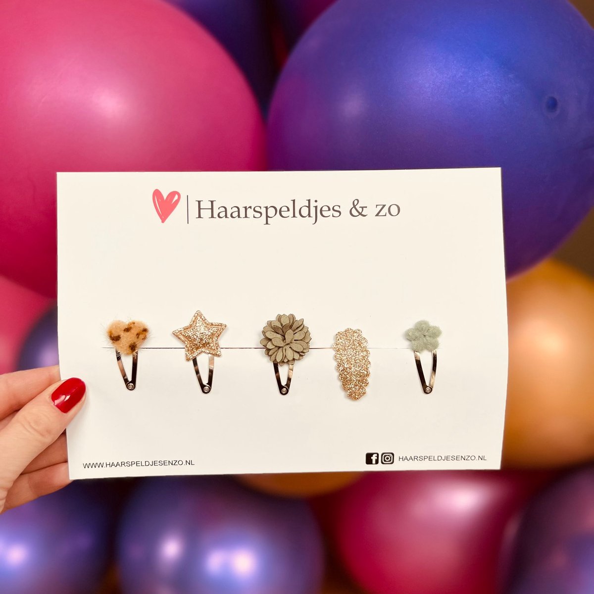 Try-out mix - mix van verschillende speldjes - bloemetjes - 3 cm speldjes - kerst - feestdagen - glimmers - glitters - bruin/groen