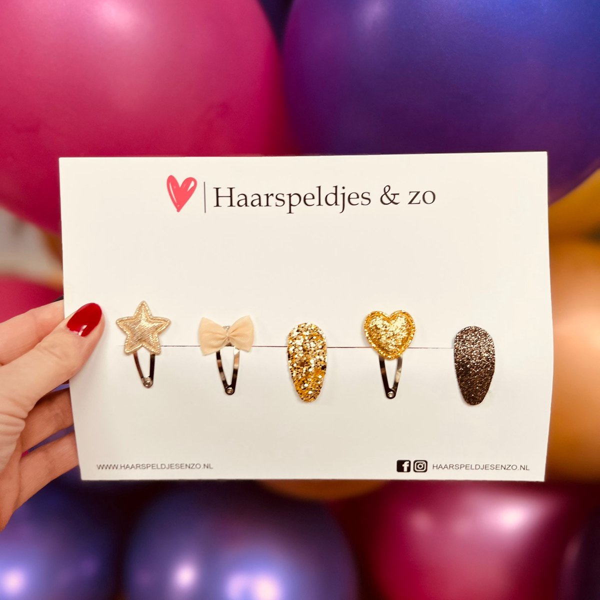 Try-out mix - mix van verschillende speldjes - bloemetjes - 3 cm speldjes - kerst - feestdagen - glimmers - glitters - goud