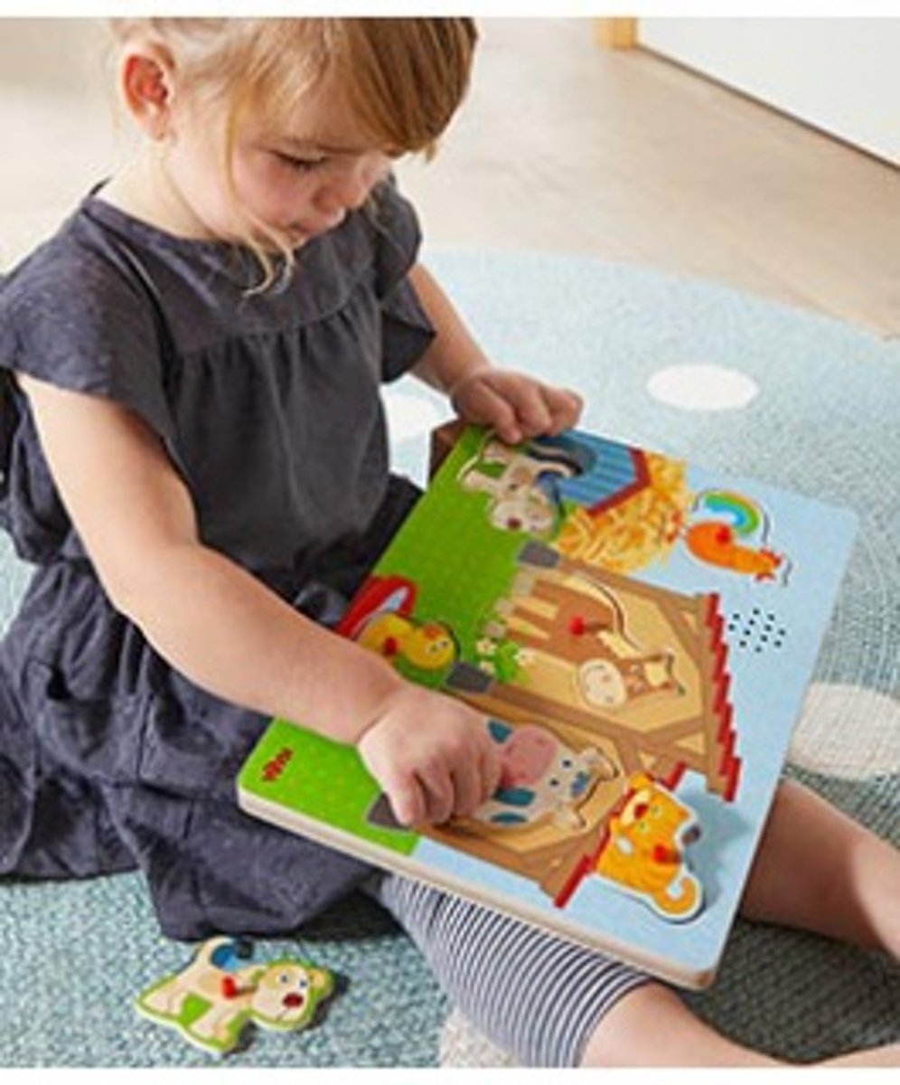 HABA - Puzzel - Geluiden op het platteland - 6 st.