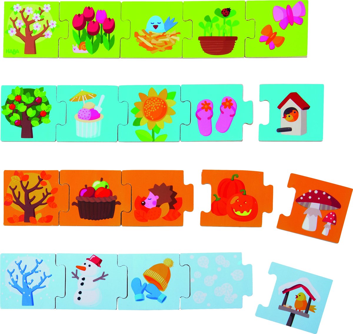 Haba Ordeningsspel Seizoenen 20 Stukjes