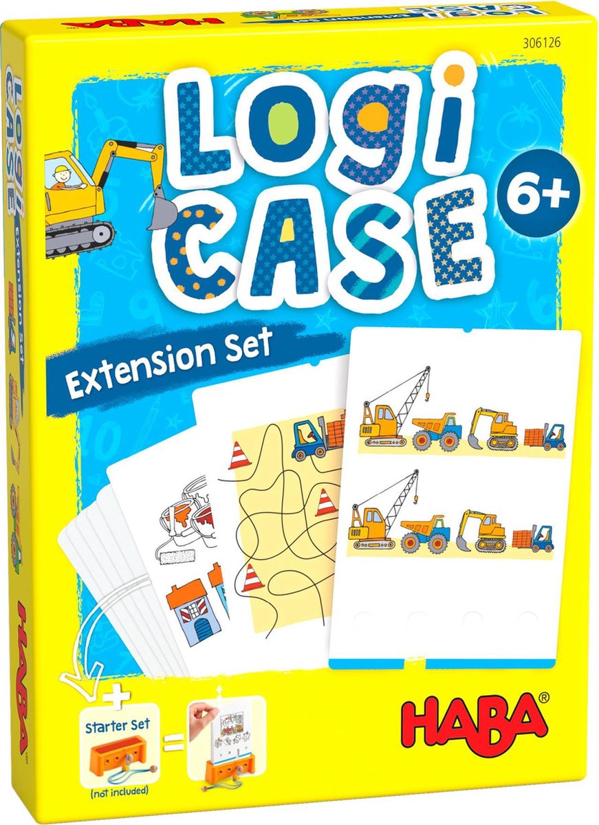 Haba Spel LogiCASE Startersset 6+ Uitbreidingsset Bouwplaats