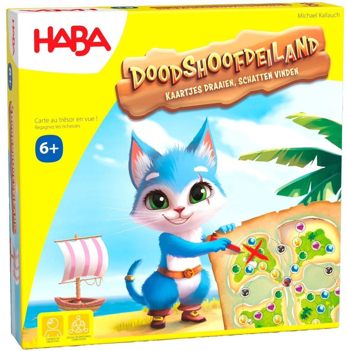 Haba bordspel Doodshoofdeiland piratenavontuur voor kinderen.