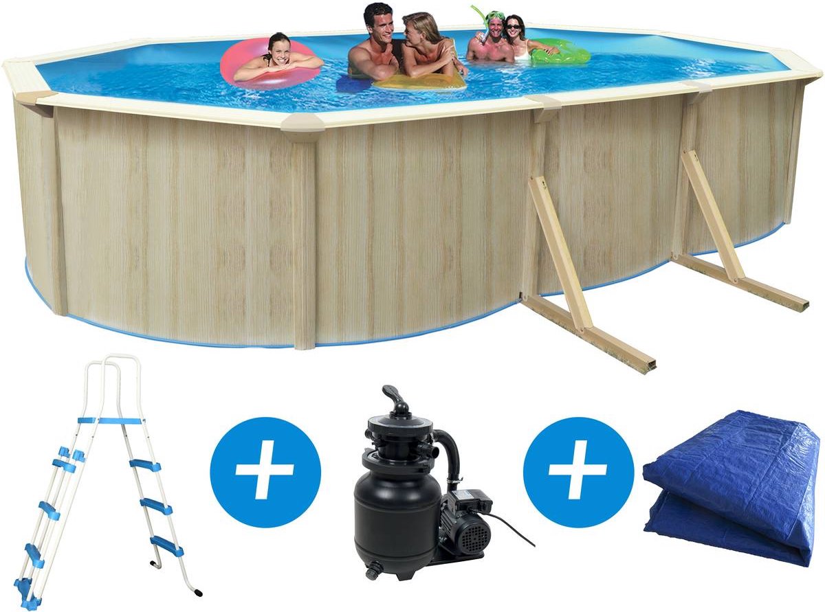 Ovaal stalen zwembad 