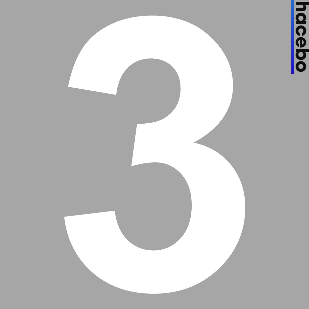 Cijfer Sticker - Wit - 5CM - Container sticker - 3 Stuks - 3