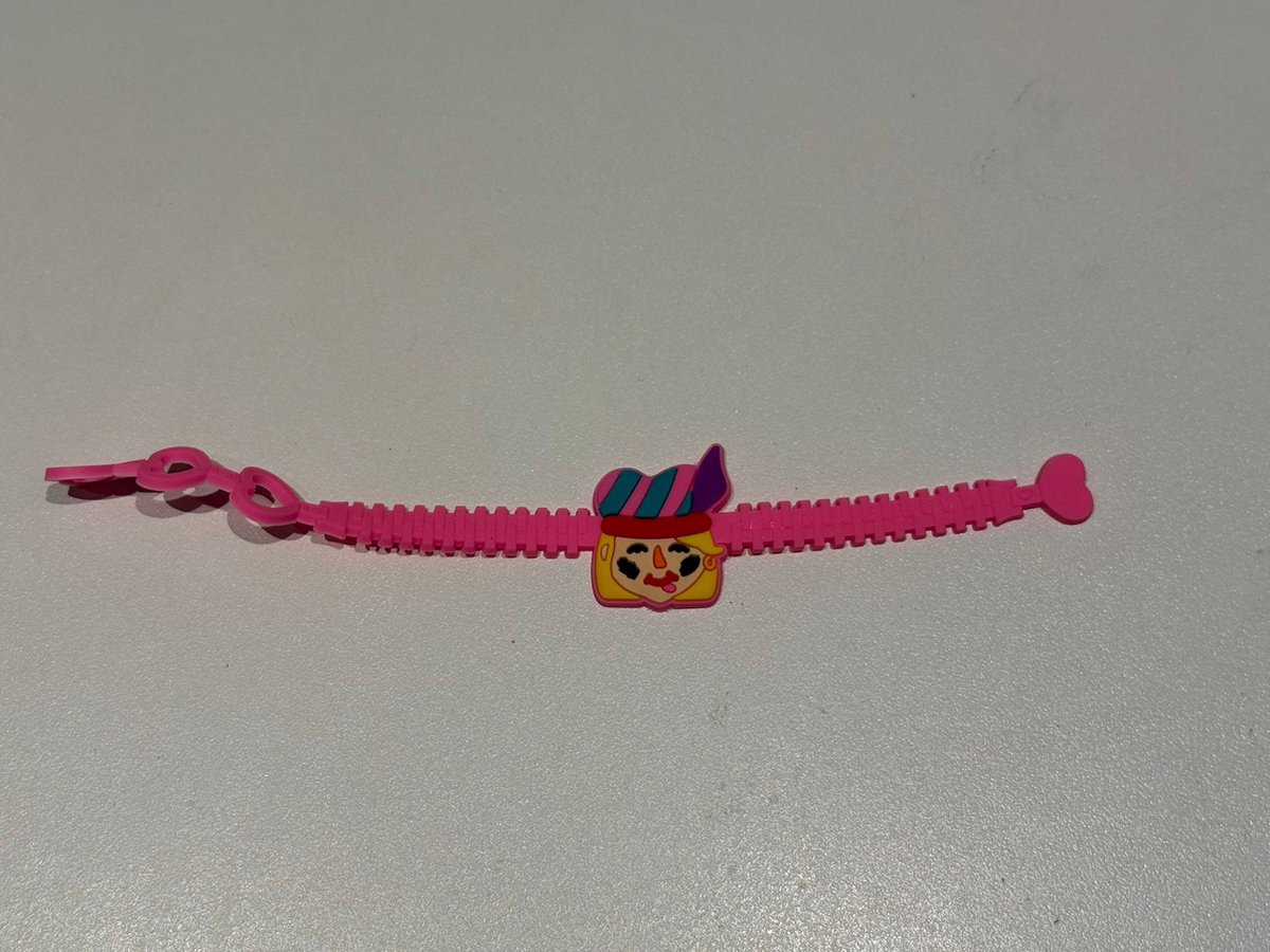 Sinterklaas armbandje - Sinterklaas decoratie - sinterklaas cadeautjes - armbandje meisje - 1 Stuks - Piet Roze