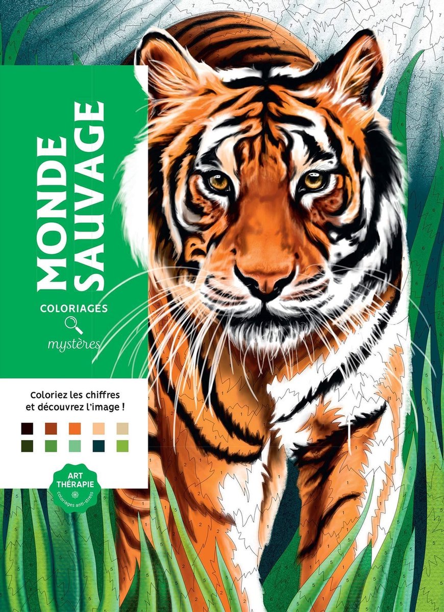 Coloriages mystères Monde sauvage (Art thérapie) Coloring Book