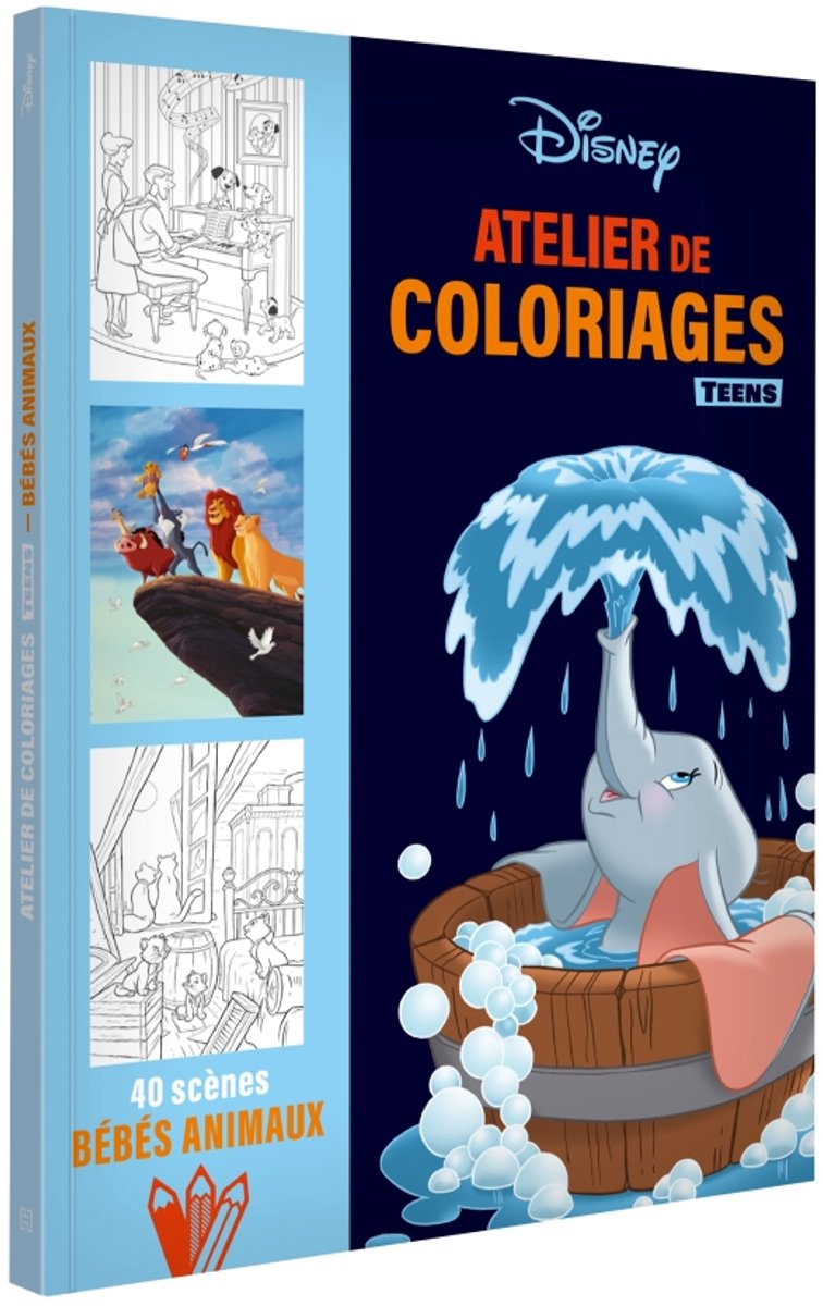 Disney - Atelier de Coloriages Teens - les bebes animaux - kleurboek voor kinderen