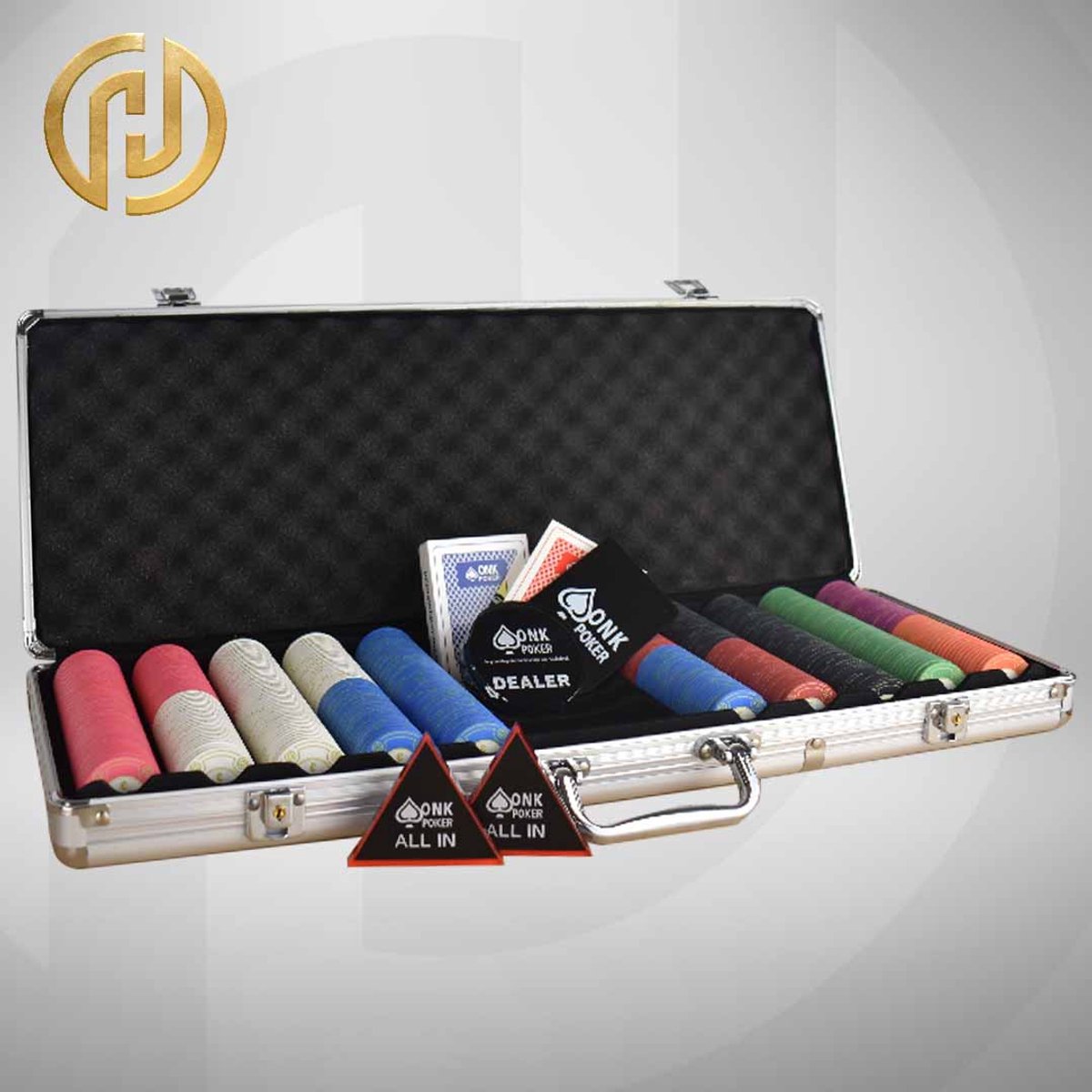 Pokerset Hades Cashgame Deluxe MEC Shop Compleet Gold