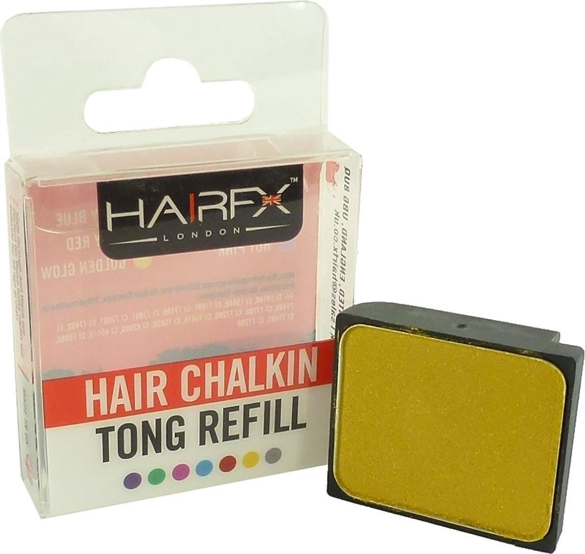   Hair ChalkIn Tong Refill Haarkrijt kleur styling wasbaar 4g - Golden Glow Golden Glow