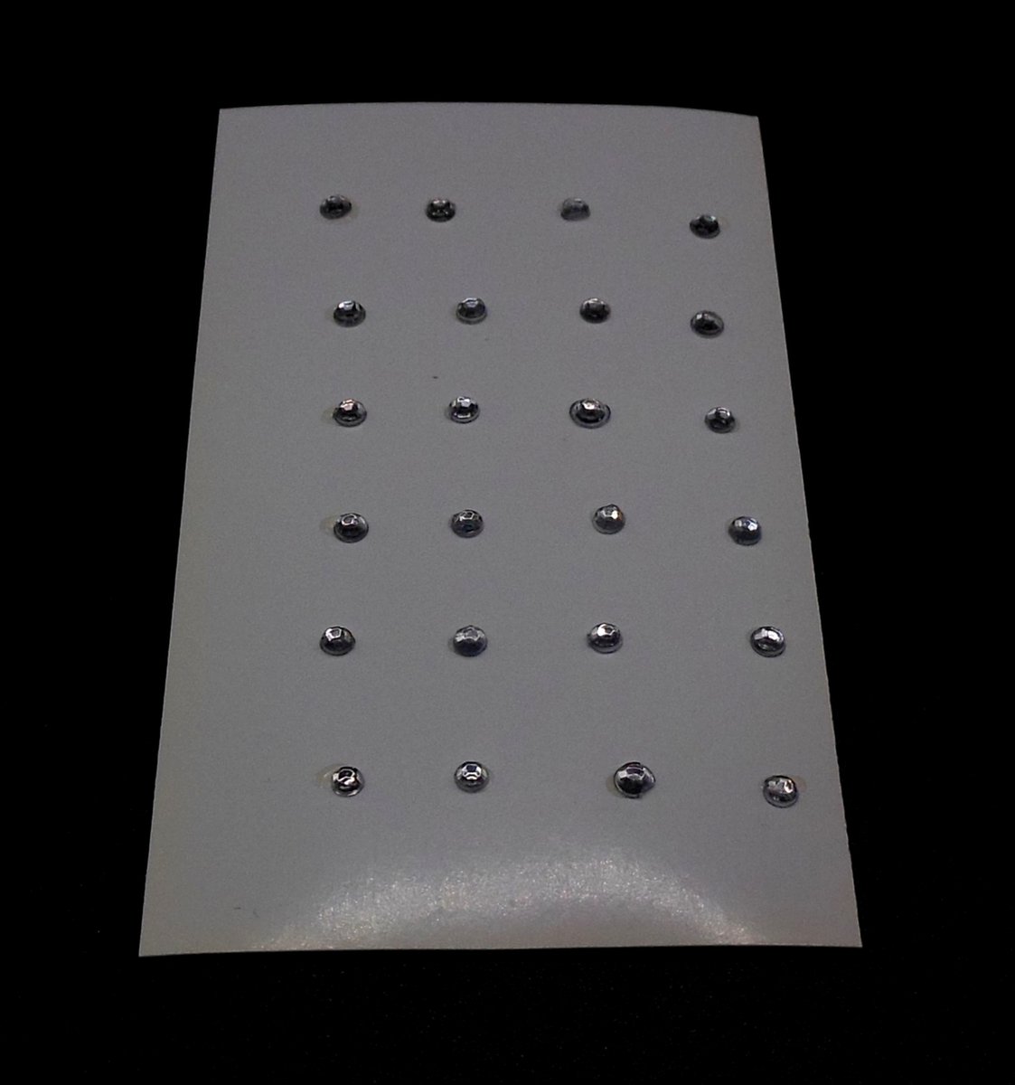 Neusversiering zilveren rondjes - met kleef strips