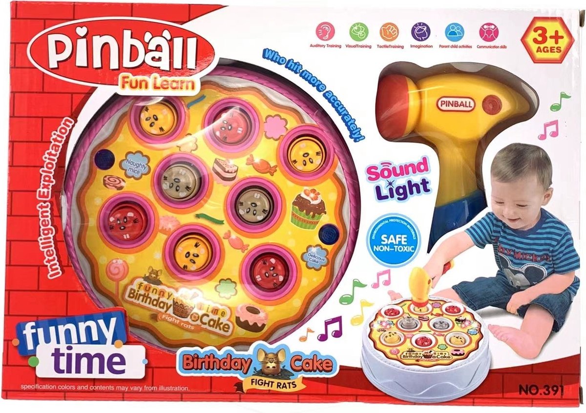 Educatief spel Hitting fun whack a mole mep de mol reflex spel