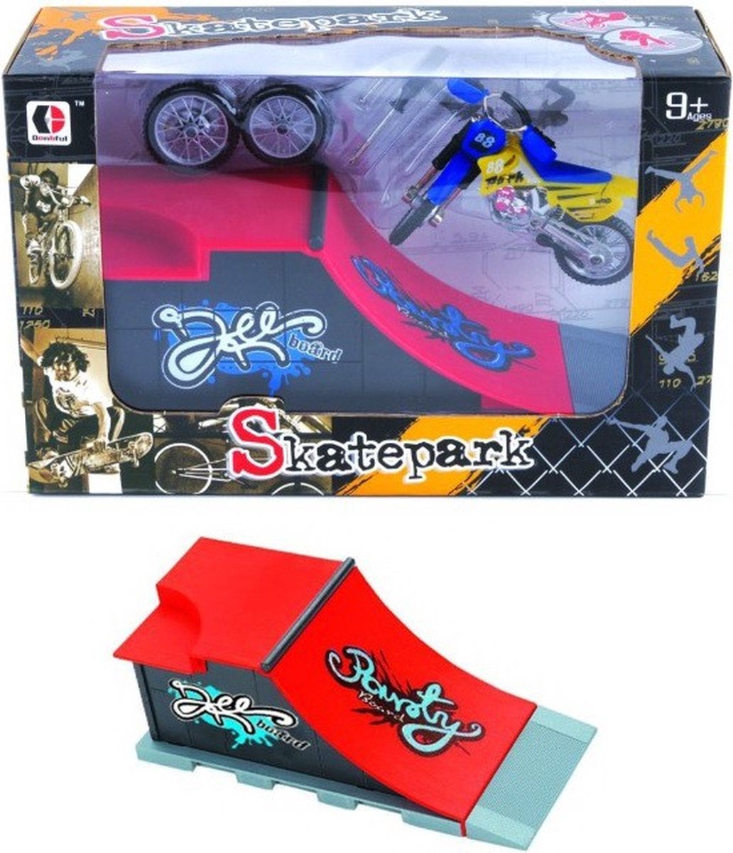 Fingerboard Skatepark Skateboard Mini Skateboard Tech Deck Skate Ramp Vinger Step Fingerboard Ramps Finger Bmx