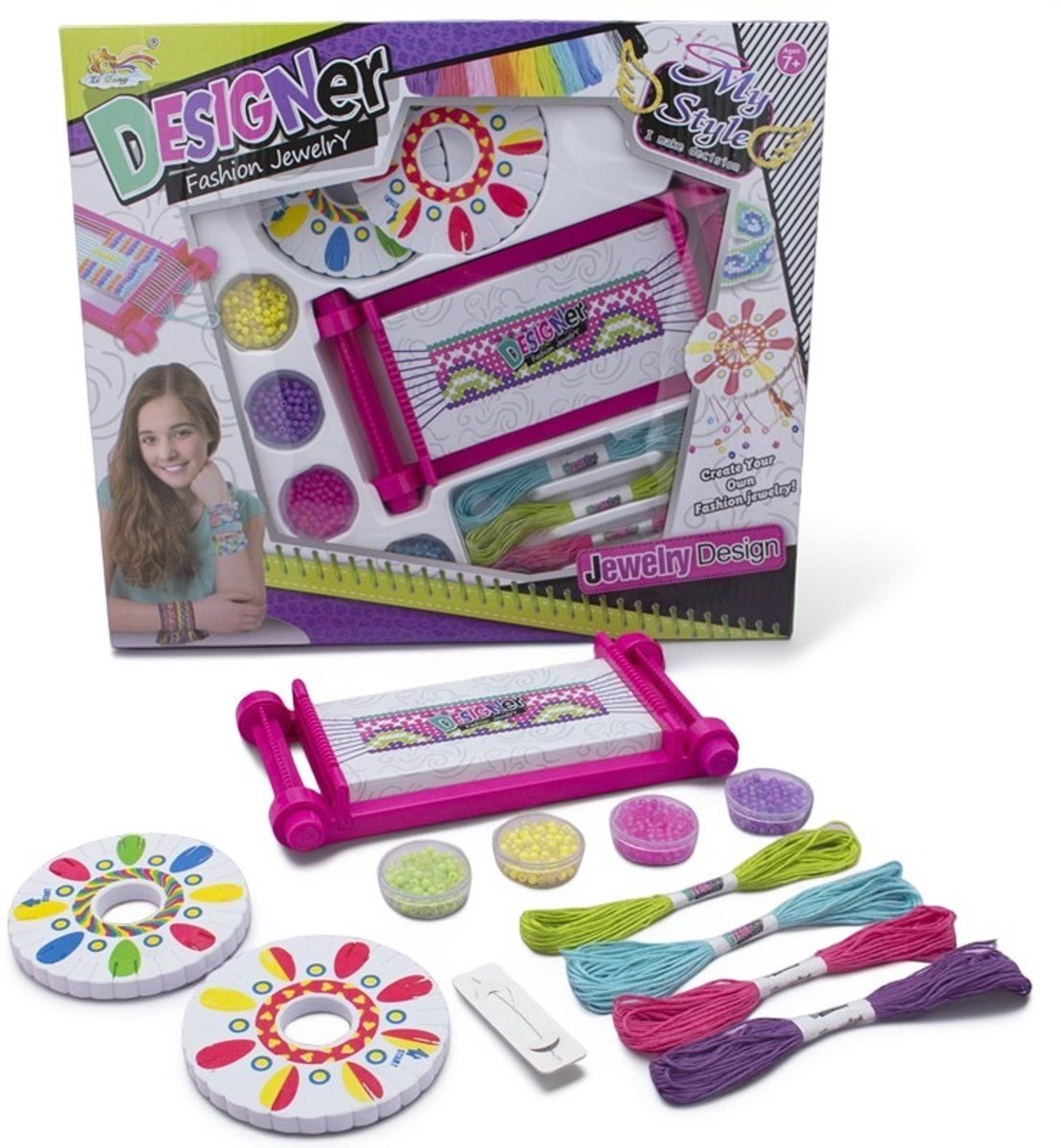 Knutselpakketten-Knutselen voor kinderen-Bestverkopende Vriendschap Armband -Met DIY -Armband set- Knutseldoos - Knutselen meisjes - Knutselpakket - Creatief-Speelgoed-Tekenpakketten