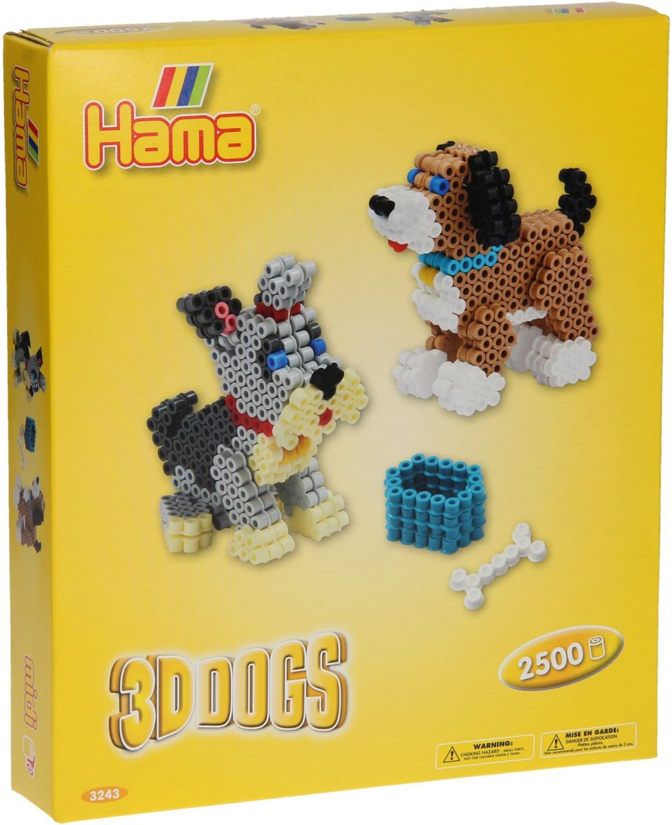   -  set - 3D Honden - 2500 stuks