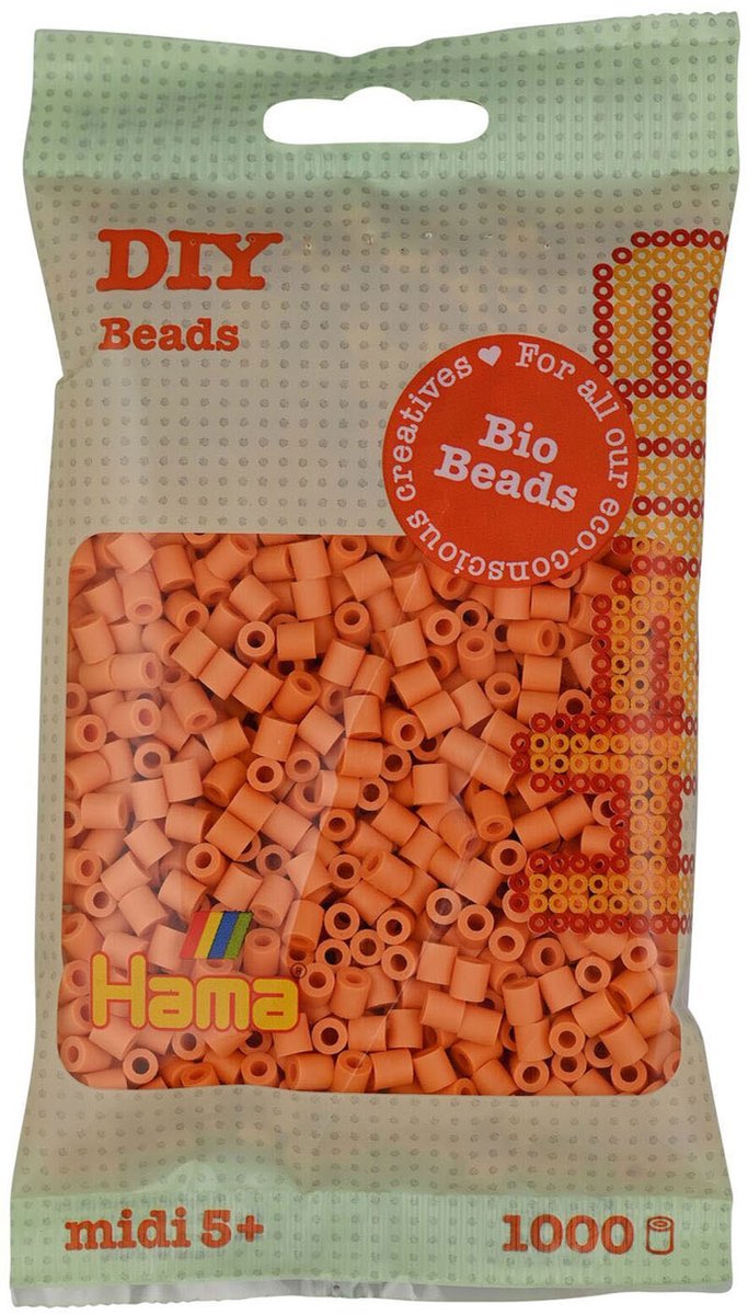 Hama Bio Strijkkralen - Licht Abrikoos (105), 1000st.