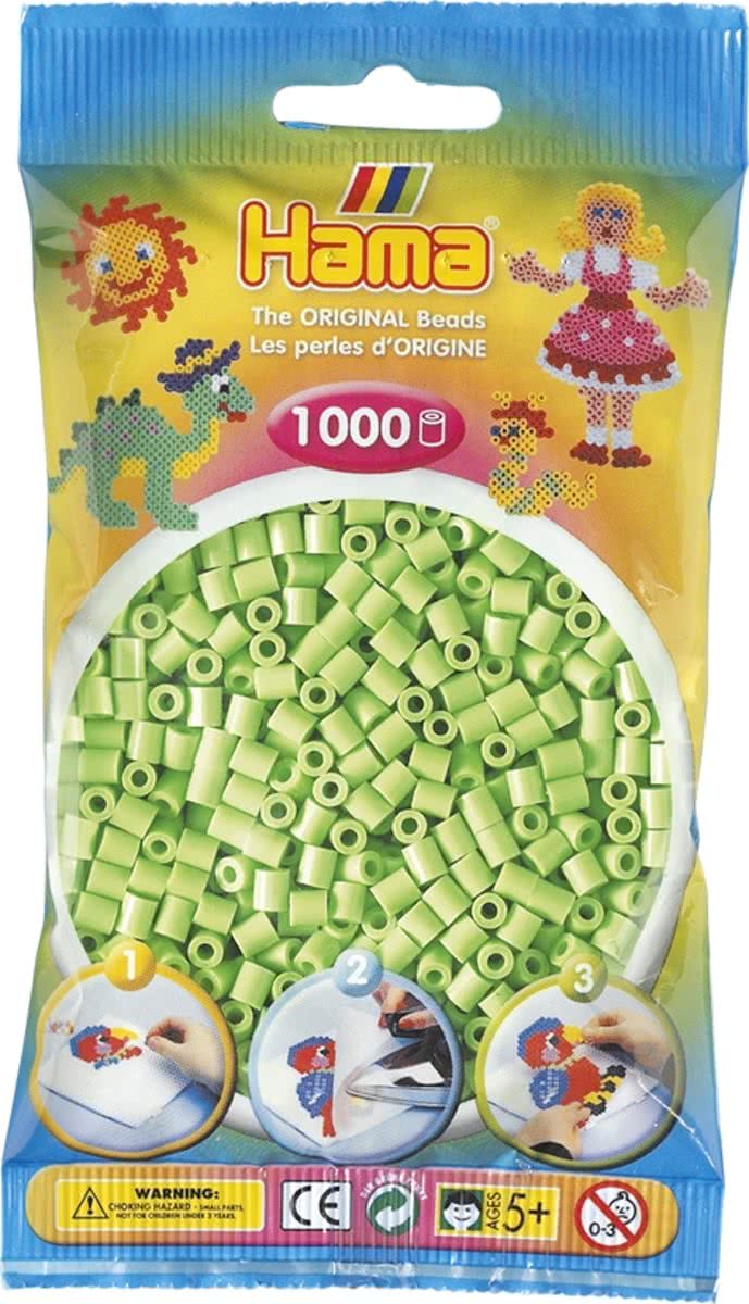 Hama Strijkkralen Pastel Groen - 1000 Stuks