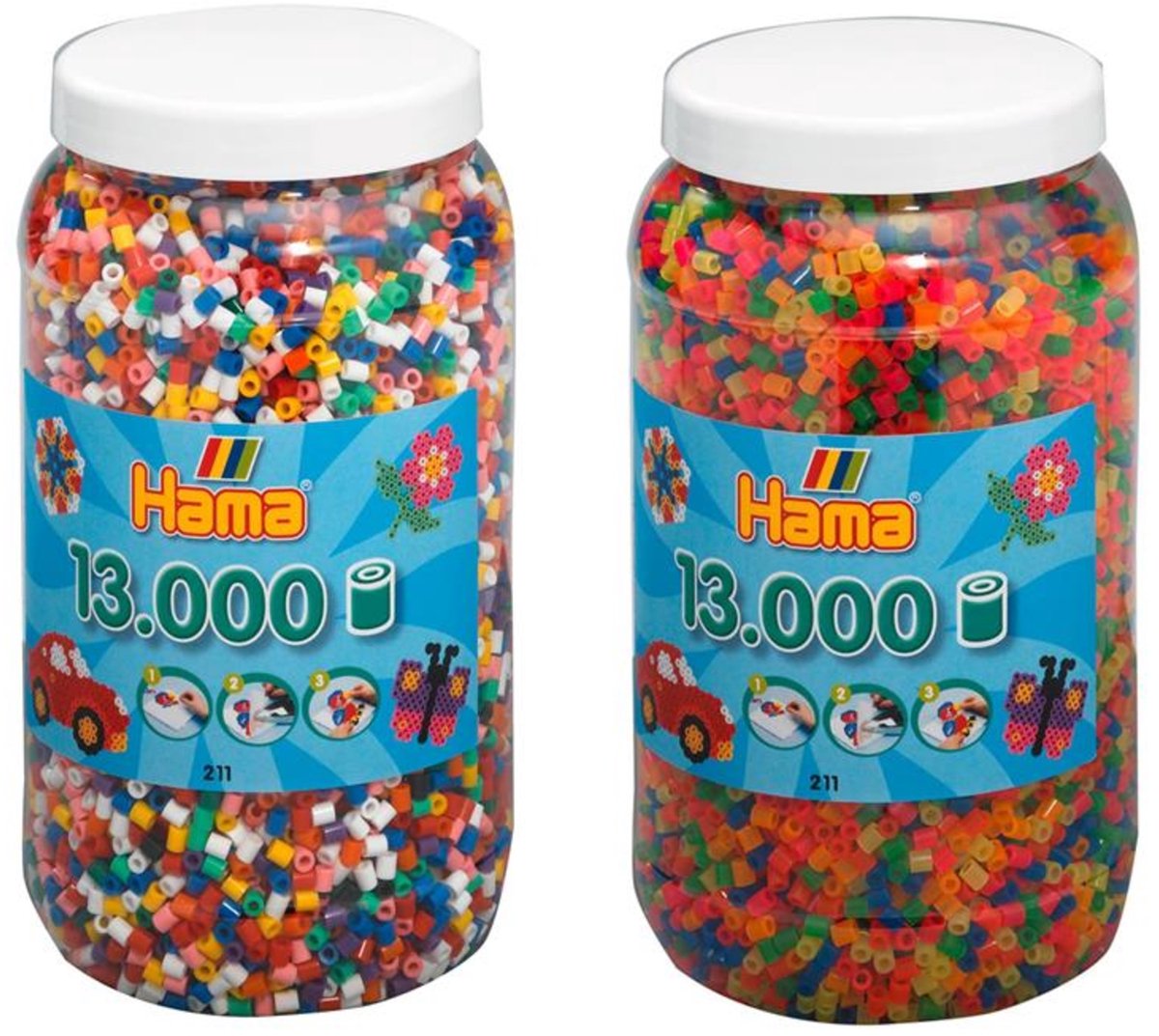 Strijkkralen set van 2 (2 blikken)