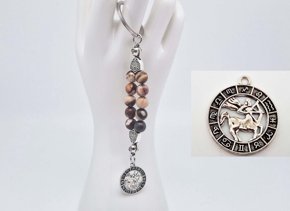 Handgemaakte Natuurstenen Sleutelhanger 