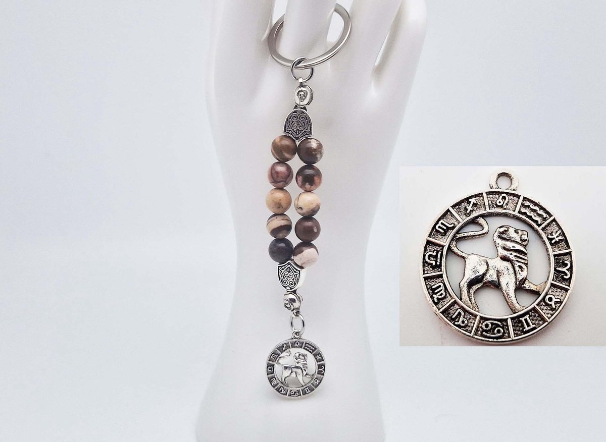 Handgemaakte Natuurstenen Sleutelhanger 