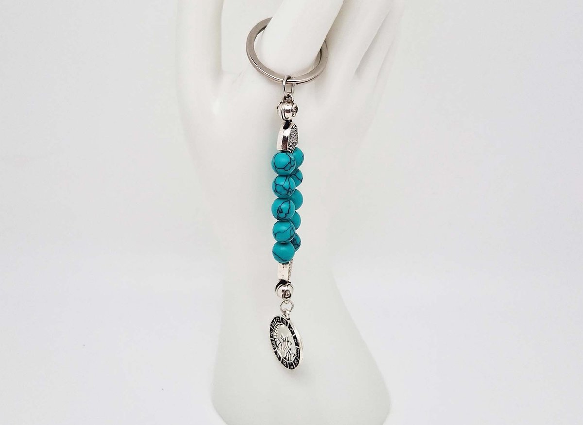 Handgemaakte Natuurstenen Sleutelhanger 