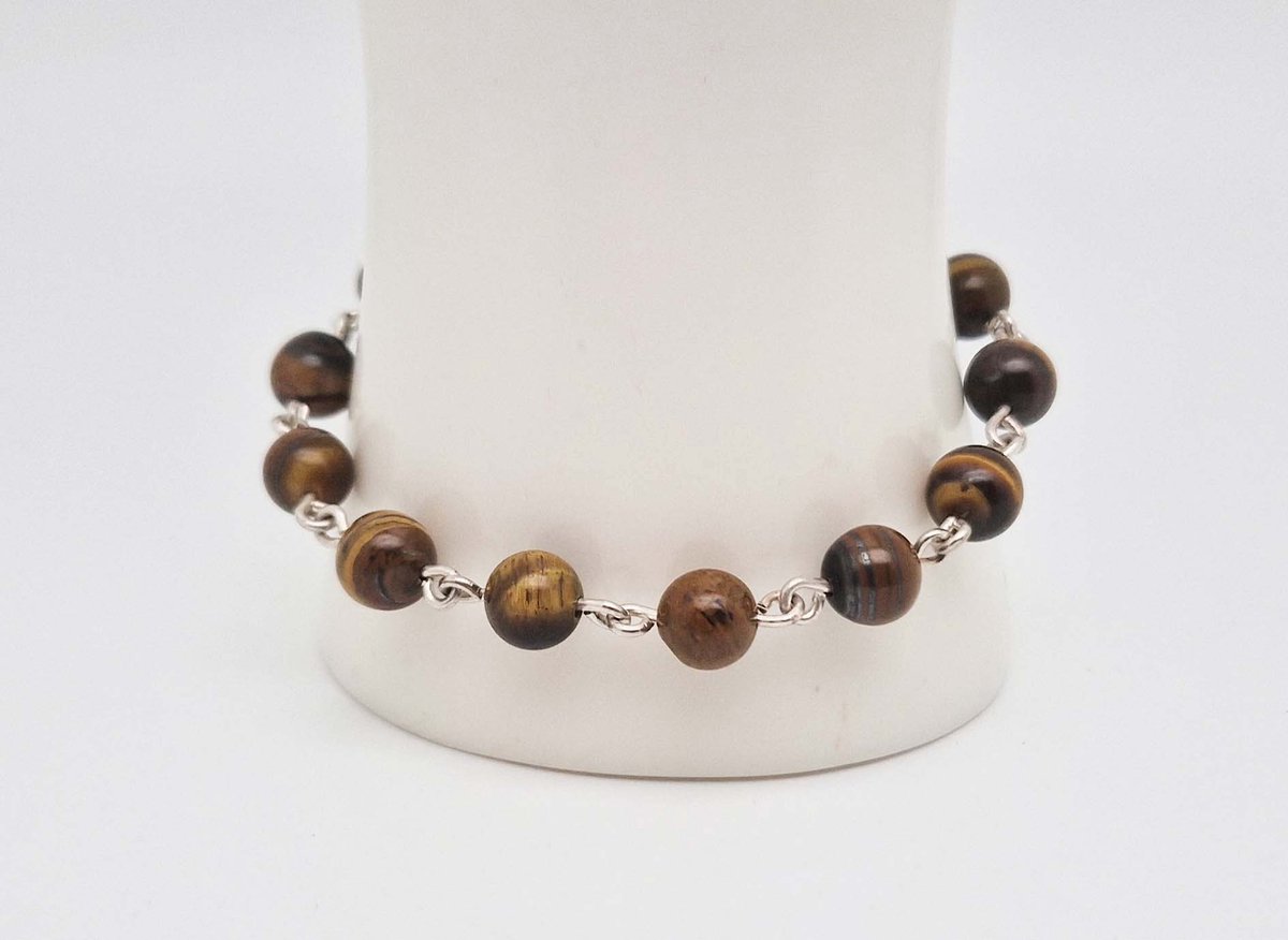 Handgemaakte armband van natuursteen 