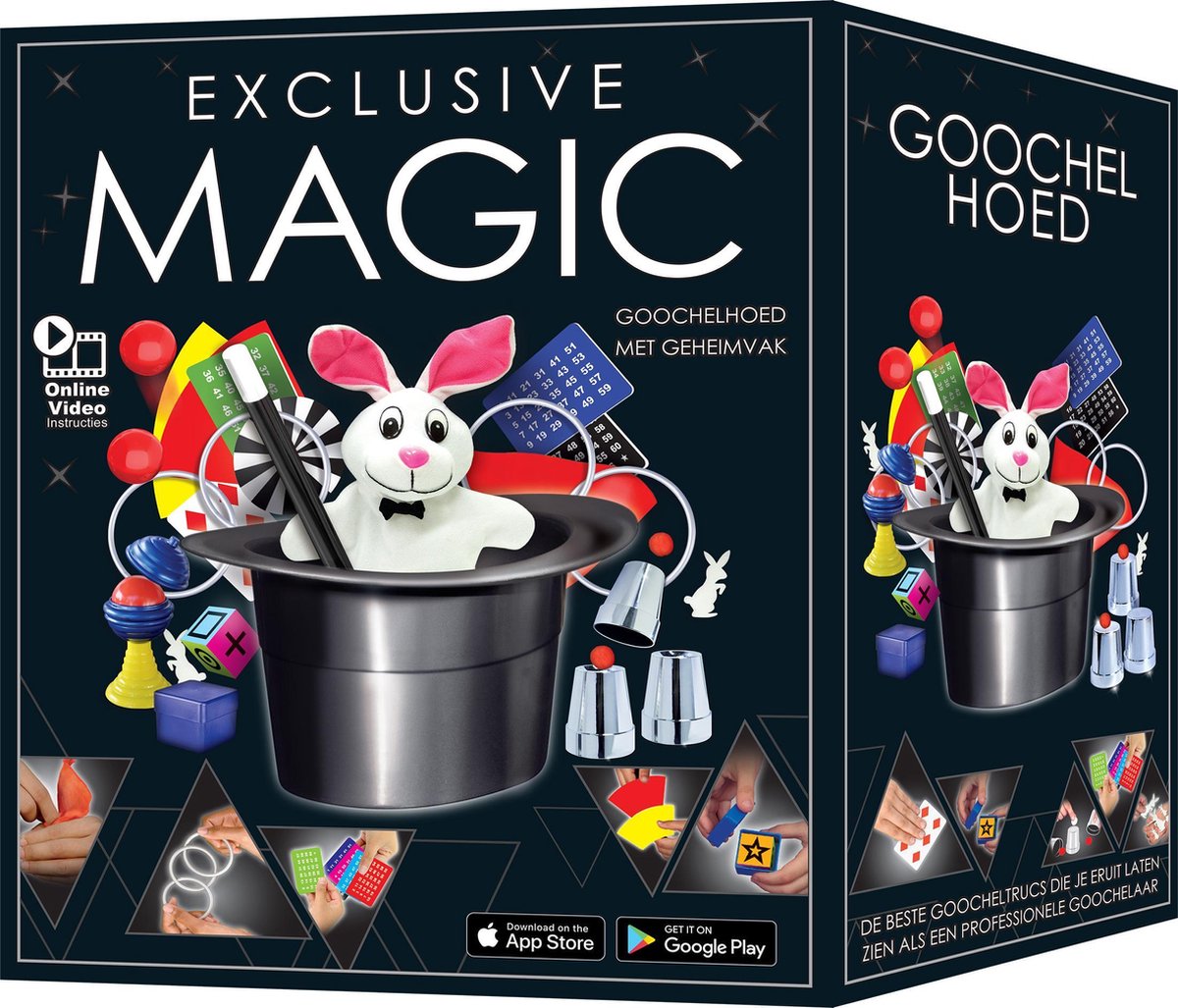 Exclusief Magic Hat 125 tricks ( Instructions in NL / FR )