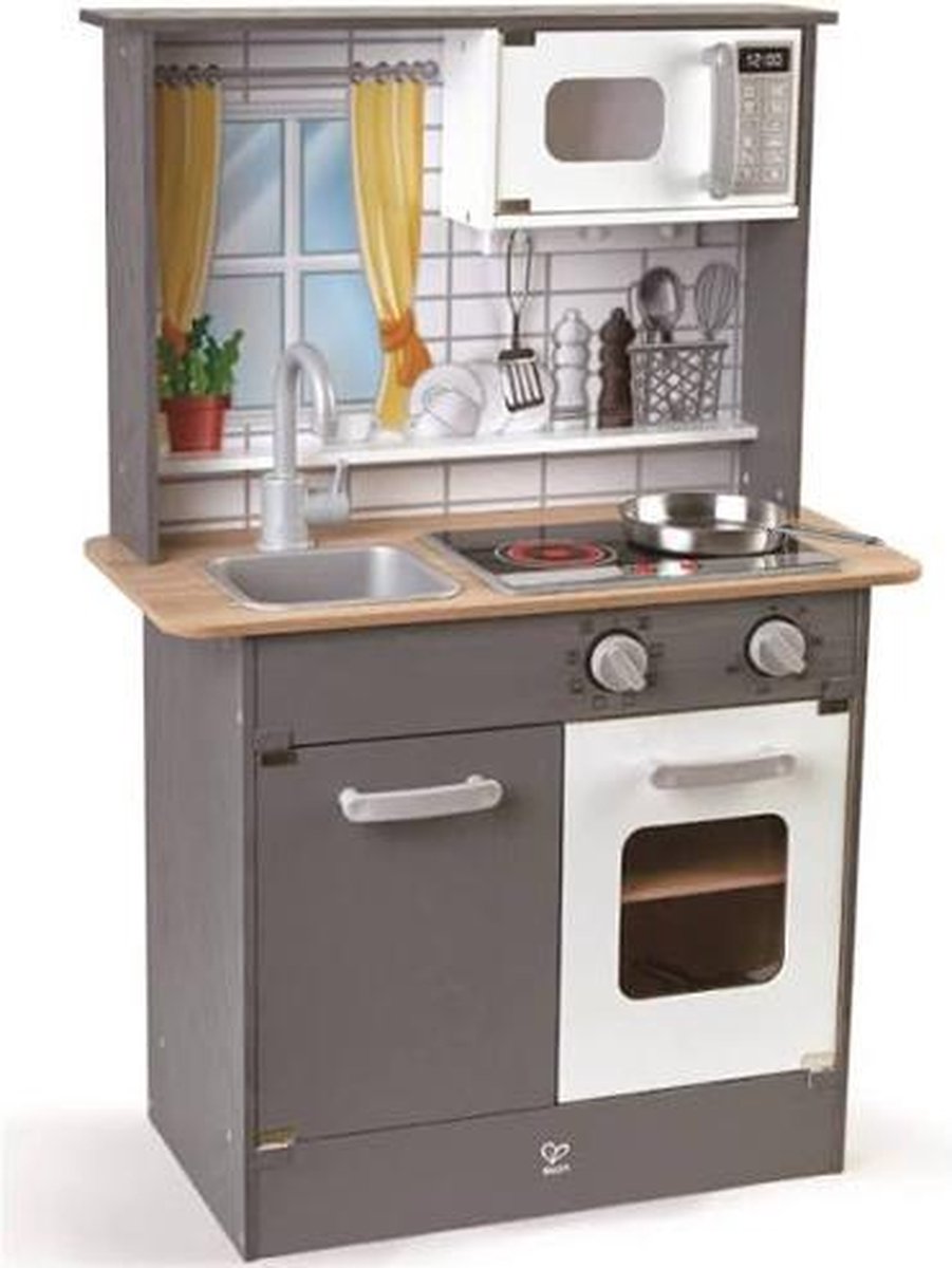 Hape keuken (hout) met licht en geluid