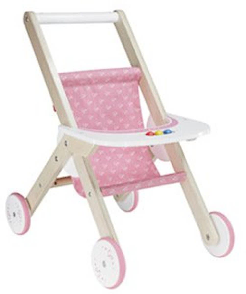   Houten poppenwagen buggy