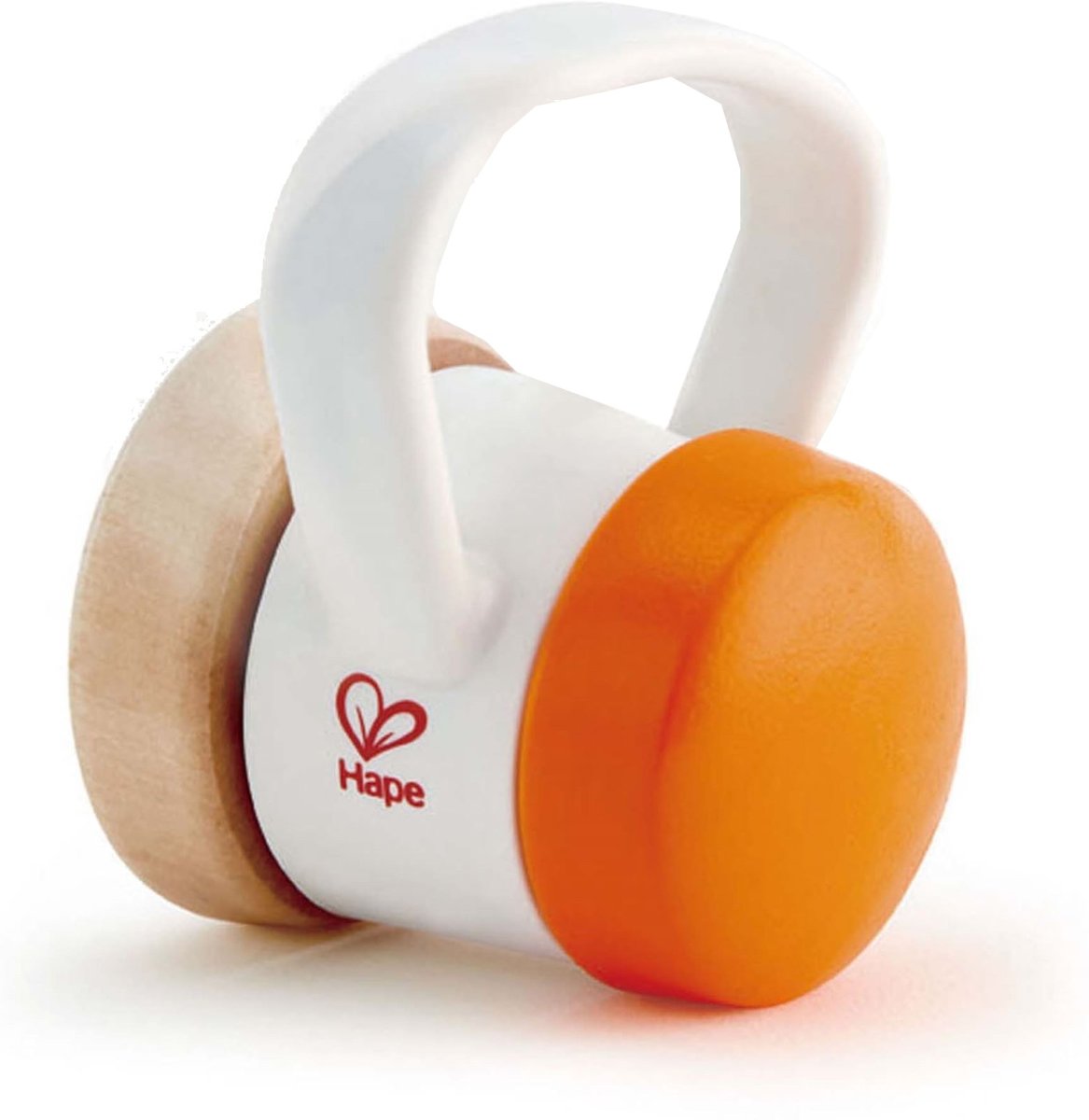 Hape Rammelaar Met Ratel 8 Cm Oranje/wit