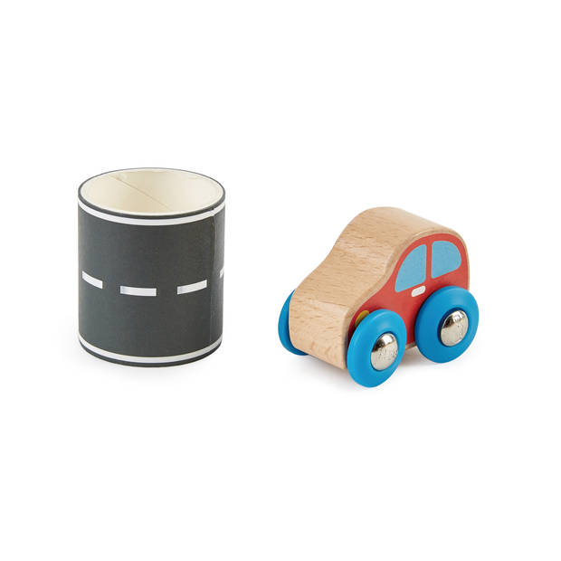 Hape Tape & Roll Auto (18 stuks)