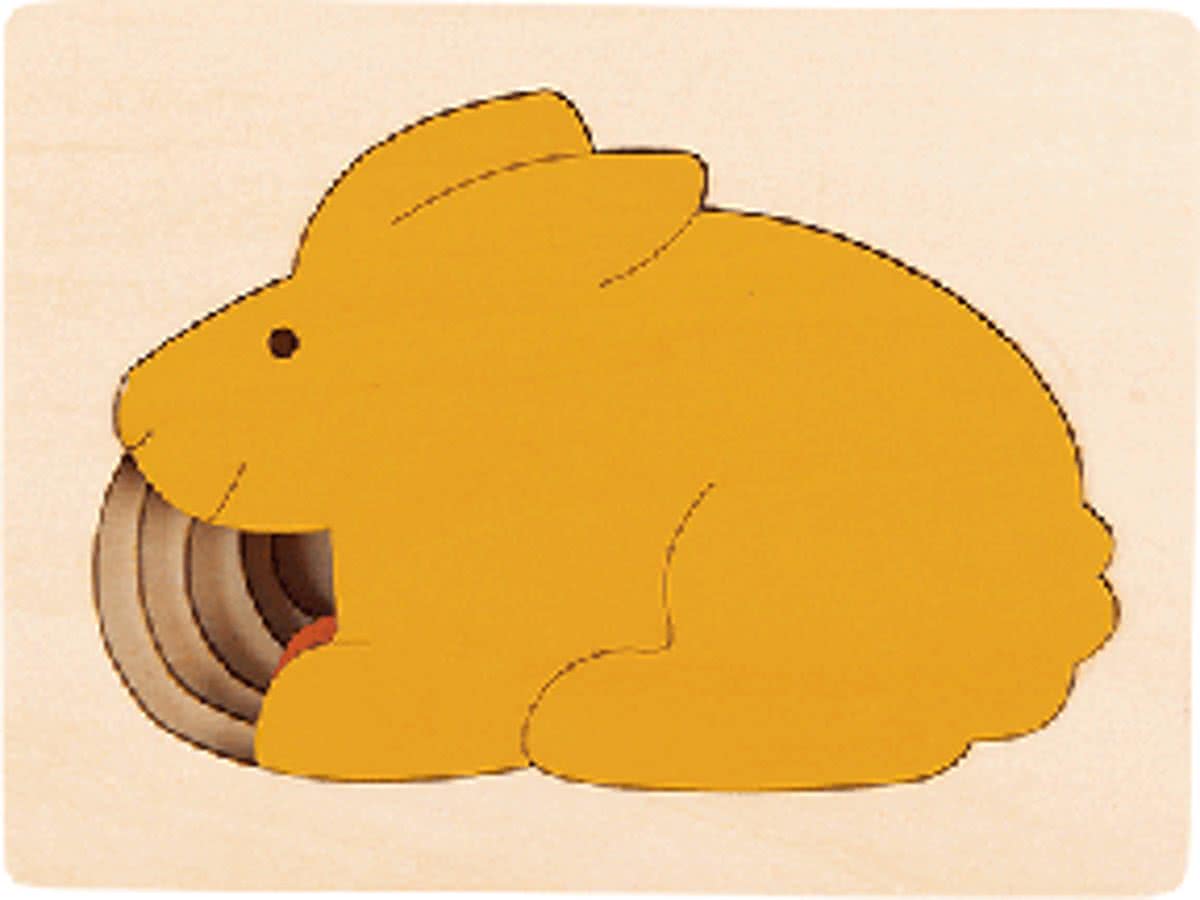   houten lagen puzzel konijnen