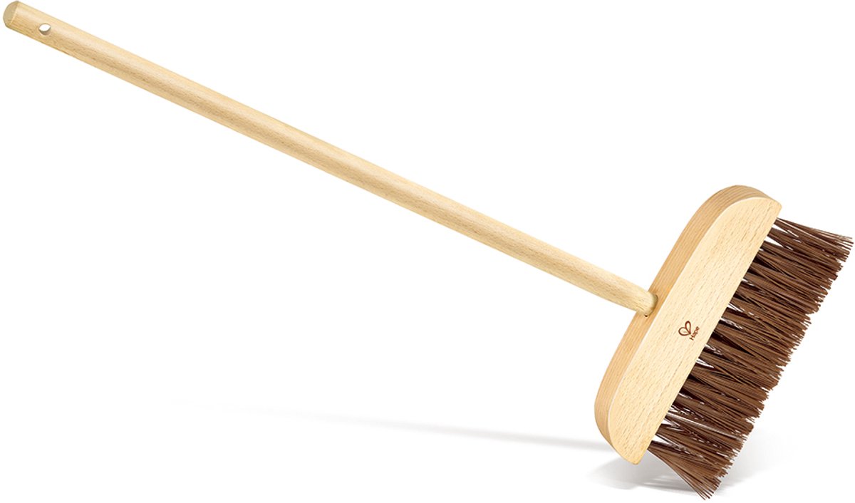 Hape tuinbezem speelgoed voor kinderen FSC-hout milieuvriendelijk.