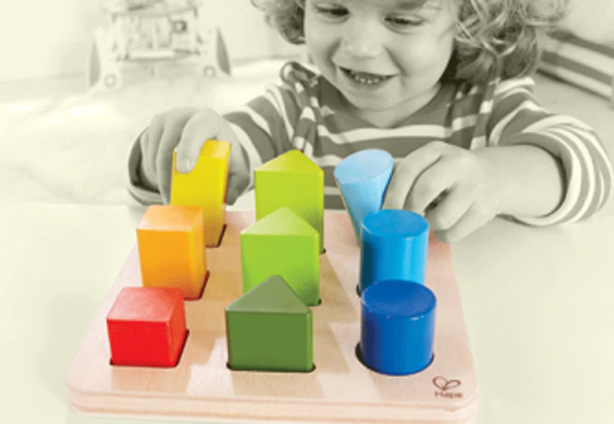 Houten sorteerplank vormen