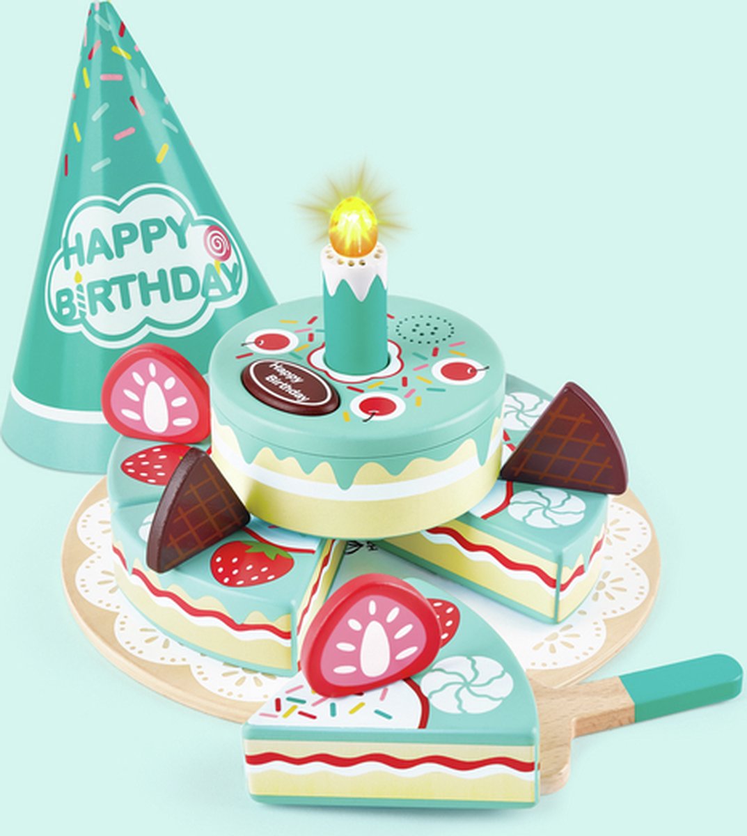 Interactieve verjaardagstaart
