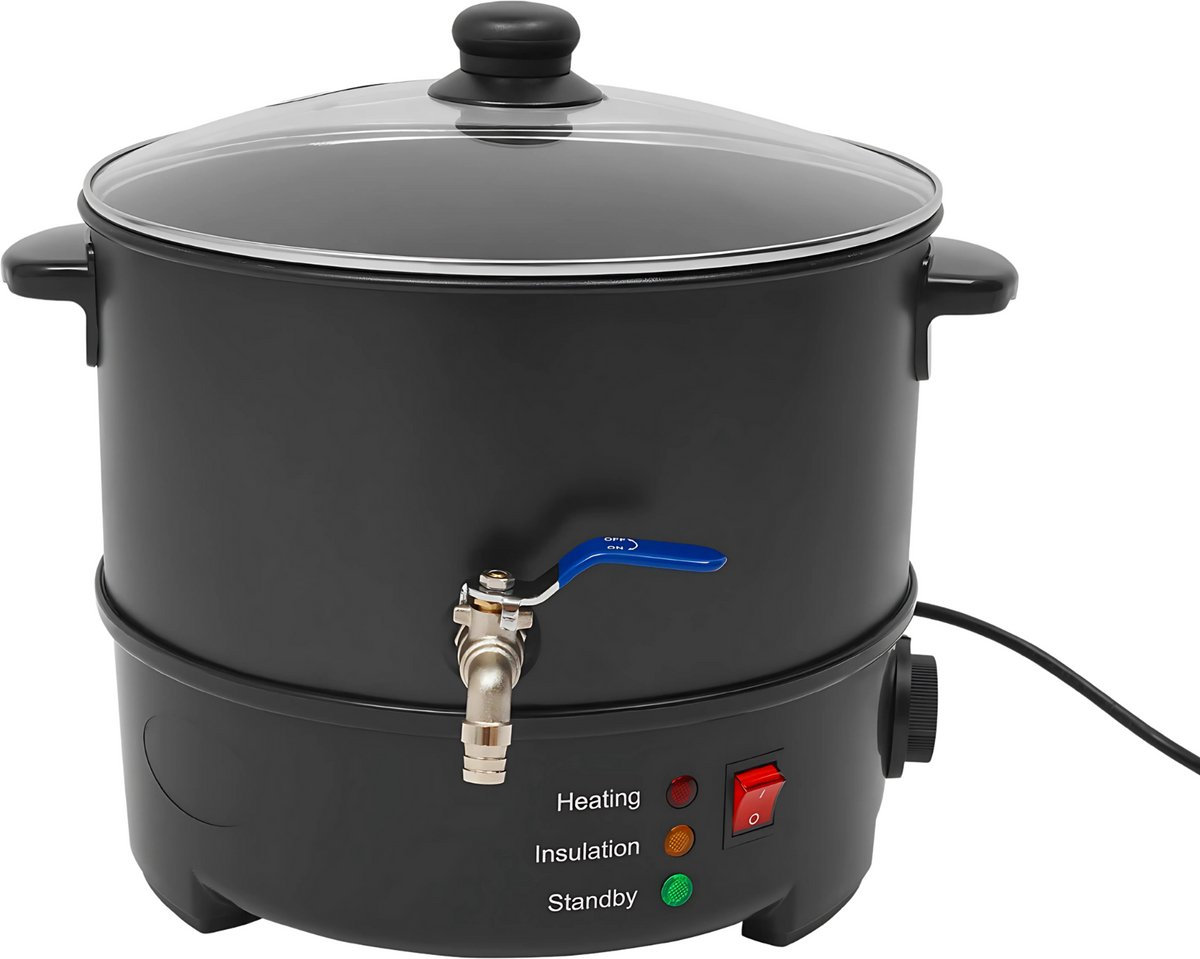 Wax Smelter Machine - Waxverwarmer - Wax apparaat - Smeltpan voor kaarsen - Kaars maker machine - Voor Kaarsen Maken, Zeep & DIY Ambachten - 8L Paraffine Heater met Digitale Temperatuurcontrole - 1000W Non-Stick Coating