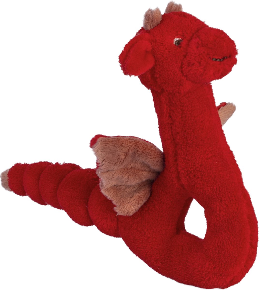   Draak Tine Rammelaar - Rood - Baby cadeau