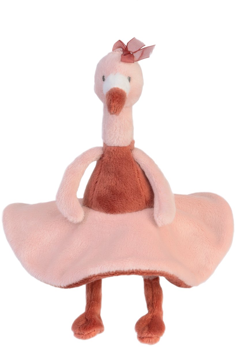   Flamingo Fiddle 19cm - Oud roze - Baby knuffel