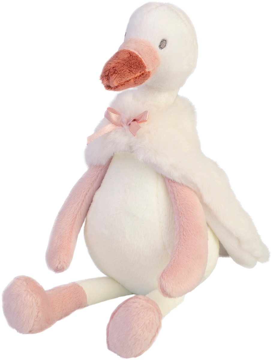  Zwaan Swizzle 31cm - Wit - Baby knuffel