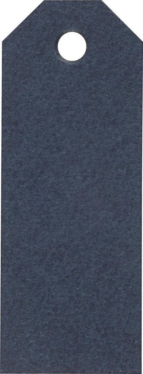 Happy Moments Labels Donkerblauw 3 X 8 Cm Karton 20 Stuks