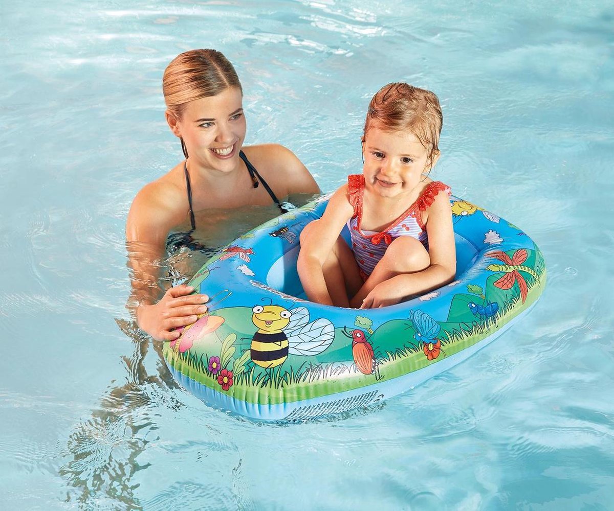 Happy People Opblaasboot Insecten 80 X 54 Cm Blauw