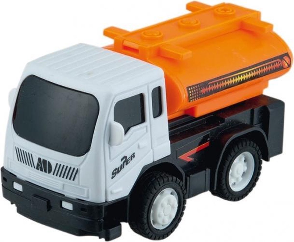 betonwagen 11 cm wit/oranje