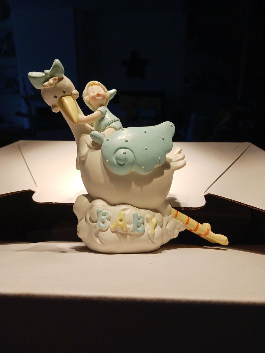 Spaarpot Baby Birth Cloud 25x15cm Taarttopper