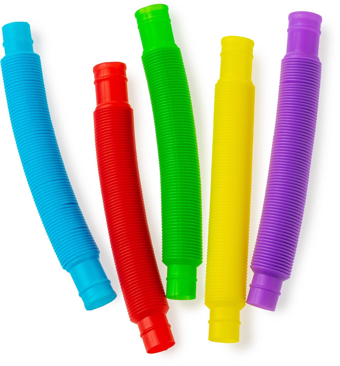 Twist Tubes Set – 5 Stuks in Vijf kleuren - Fidget Toys - Friemel Speelgoed voor Kinderen & Volwassenen