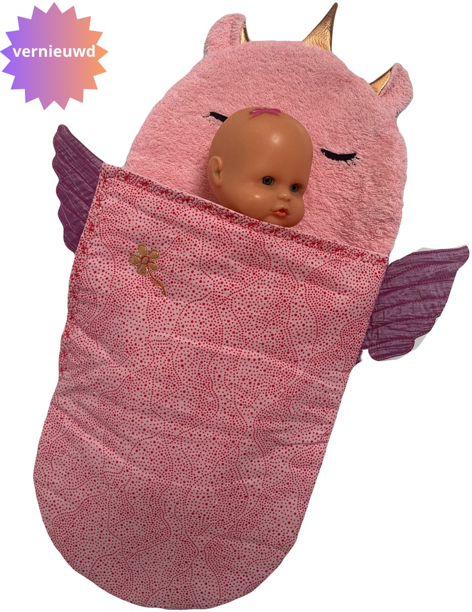 Unicorn Slaapzak voor Baby Born – Vernieuwd - Accessoires voor Babypoppen van 36–43 cm