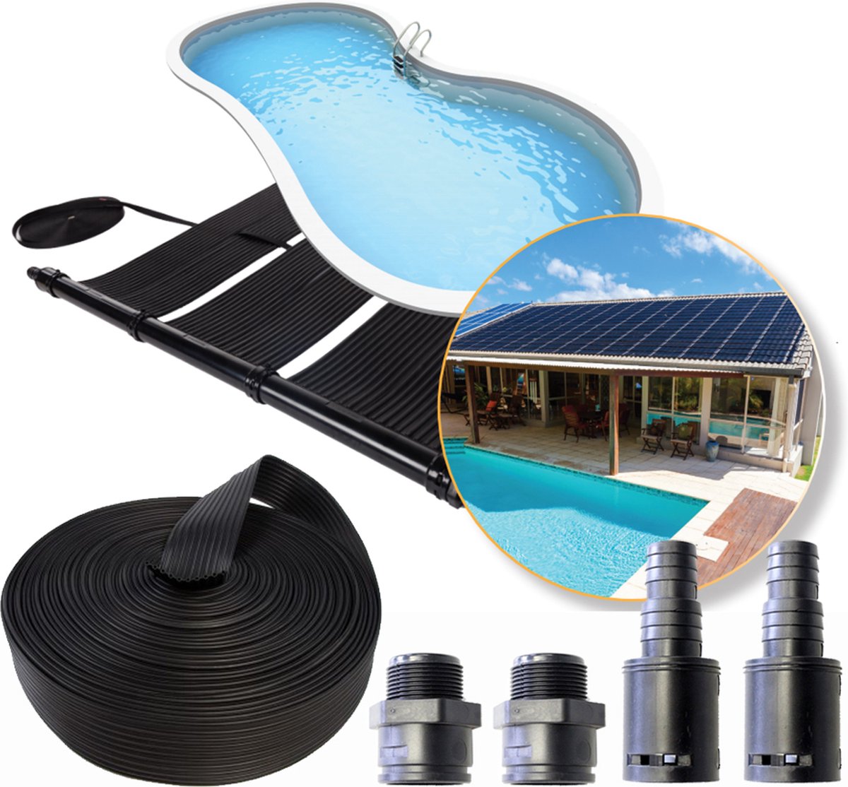Zwembad Verwarming Zonnepaneel Zonnemat Zonnecollector 1x3m - WIFIPOOL