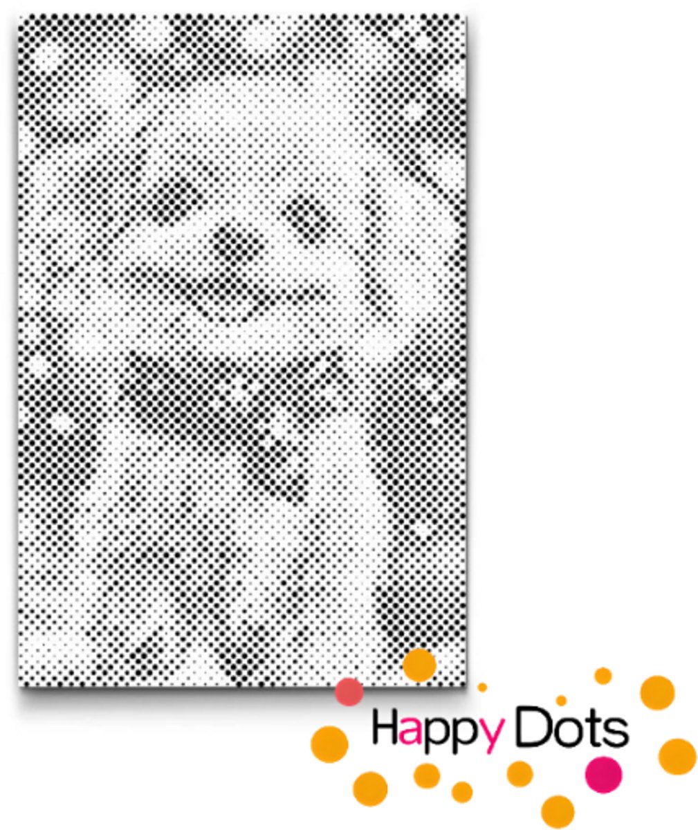 HappyDots DOT Painting Honden 08 - Stippelschilderij