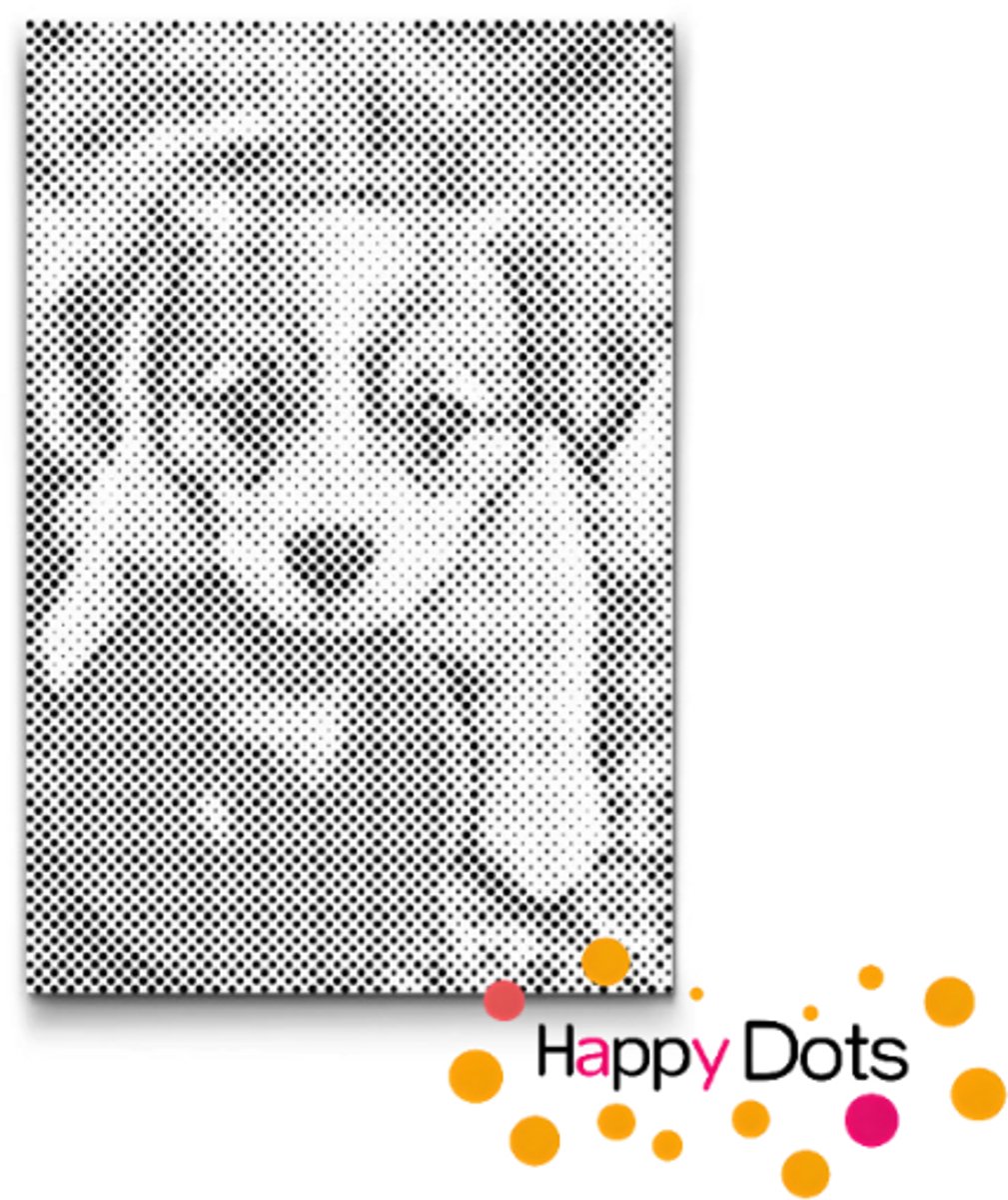 HappyDots DOT Painting Honden 10 - Stippelschilderij